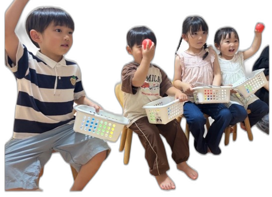 レッスンを楽しむお子さま